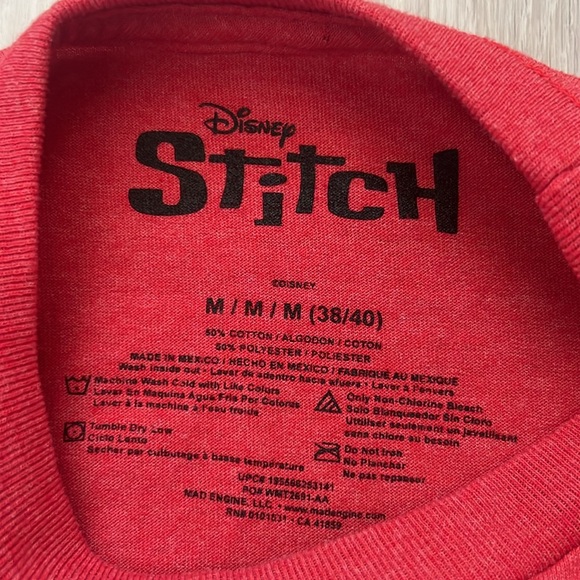 Disney Stitch Hangry Red T-shirt - Picture 3 of 3
